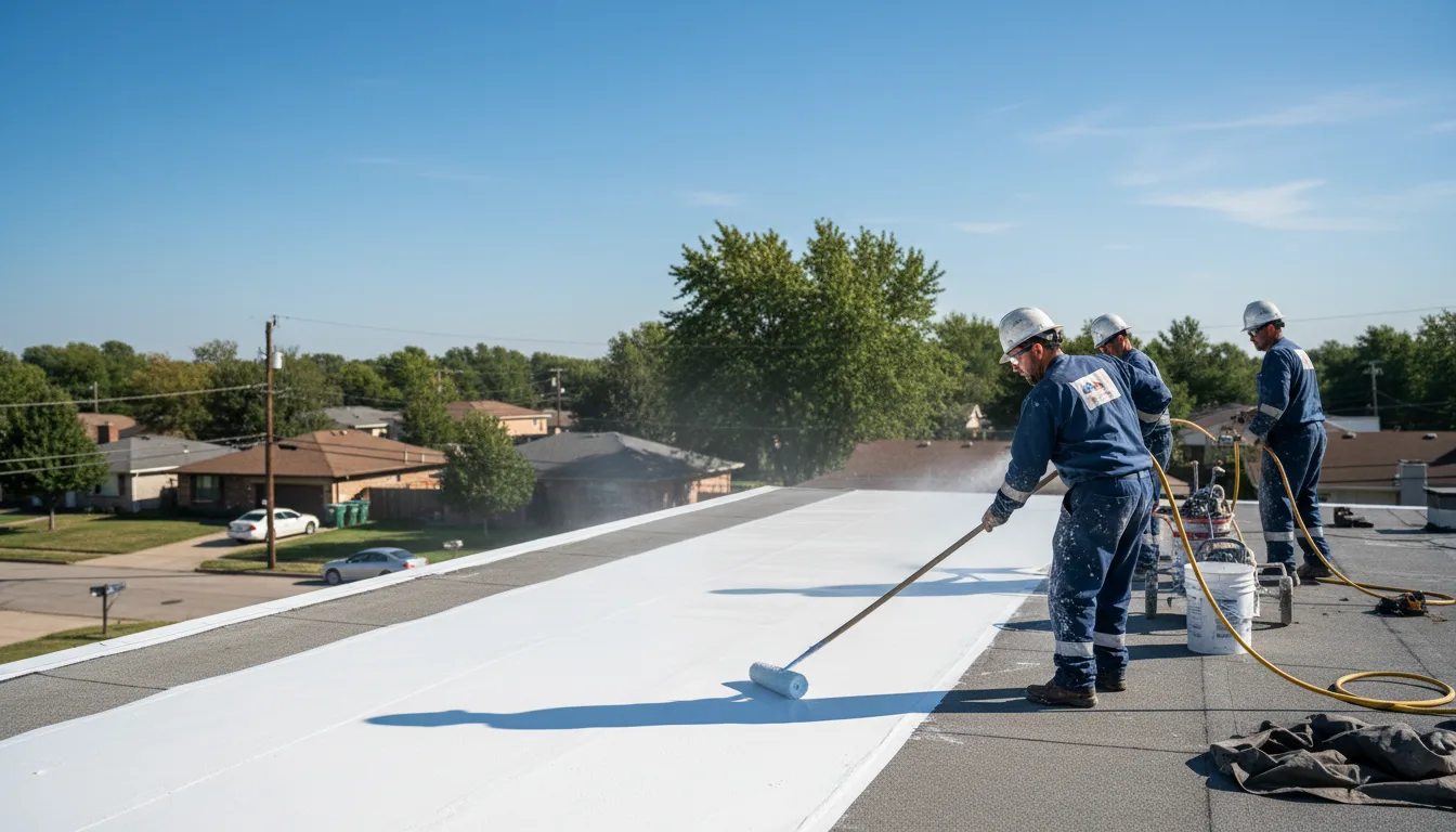 Commercial roof coating in Agua Dulce, TX near me